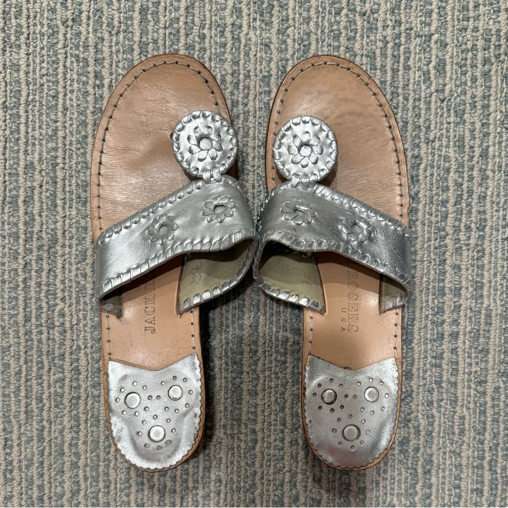 Kitten wedge Silver Jack Rogers